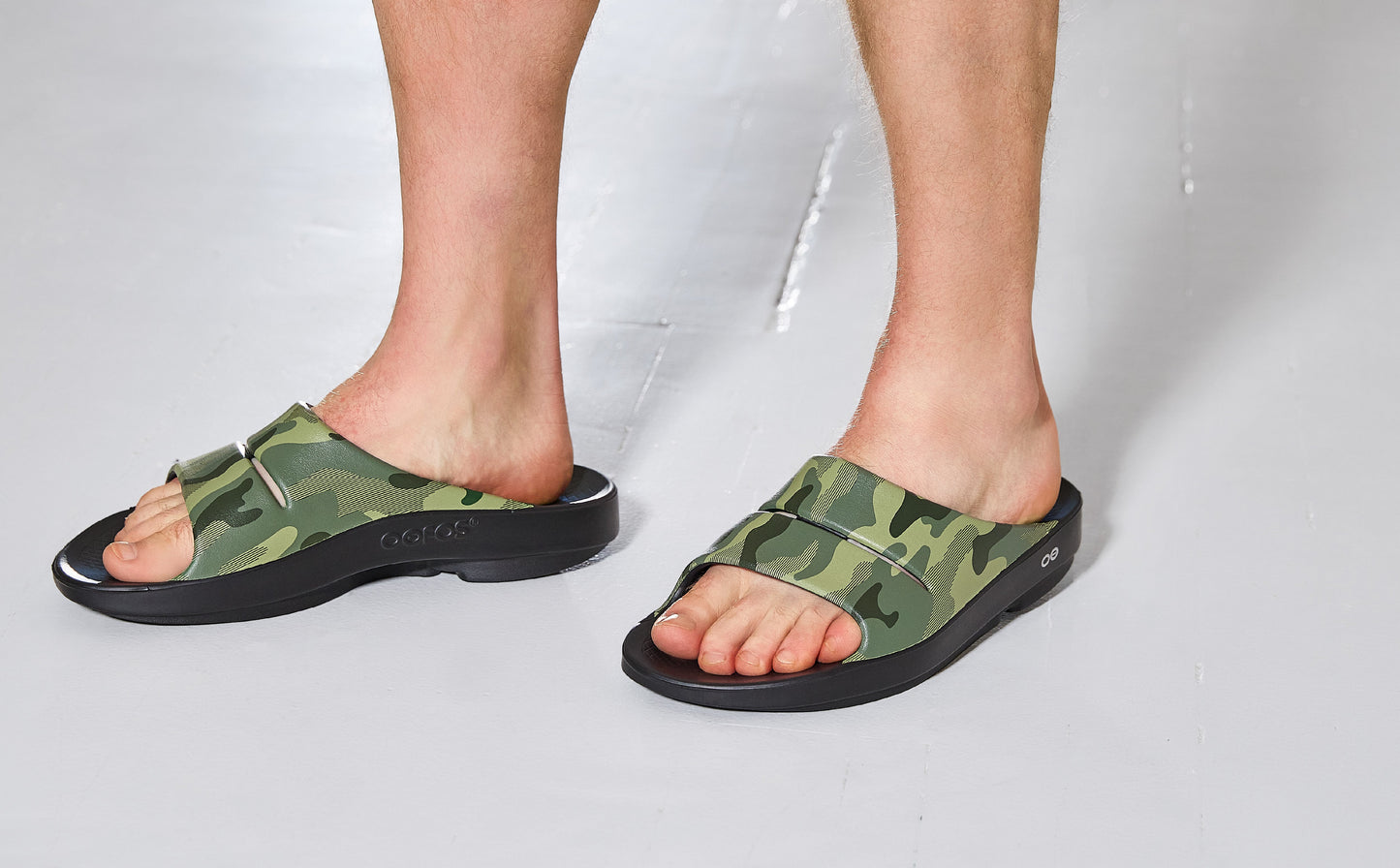 Men's OOahh Sport Slide Sandal - Green Camo