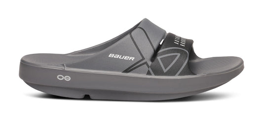 BAUER/OOFOS Women's OOahh Sport Slide Sandal – Slate