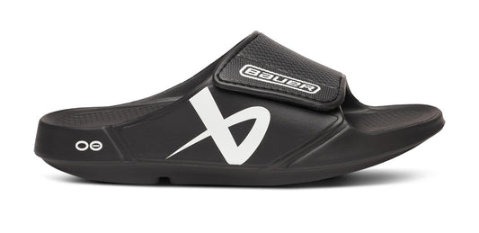 BAUER/OOFOS Women's OOahh Sport Flex Sandal – Black