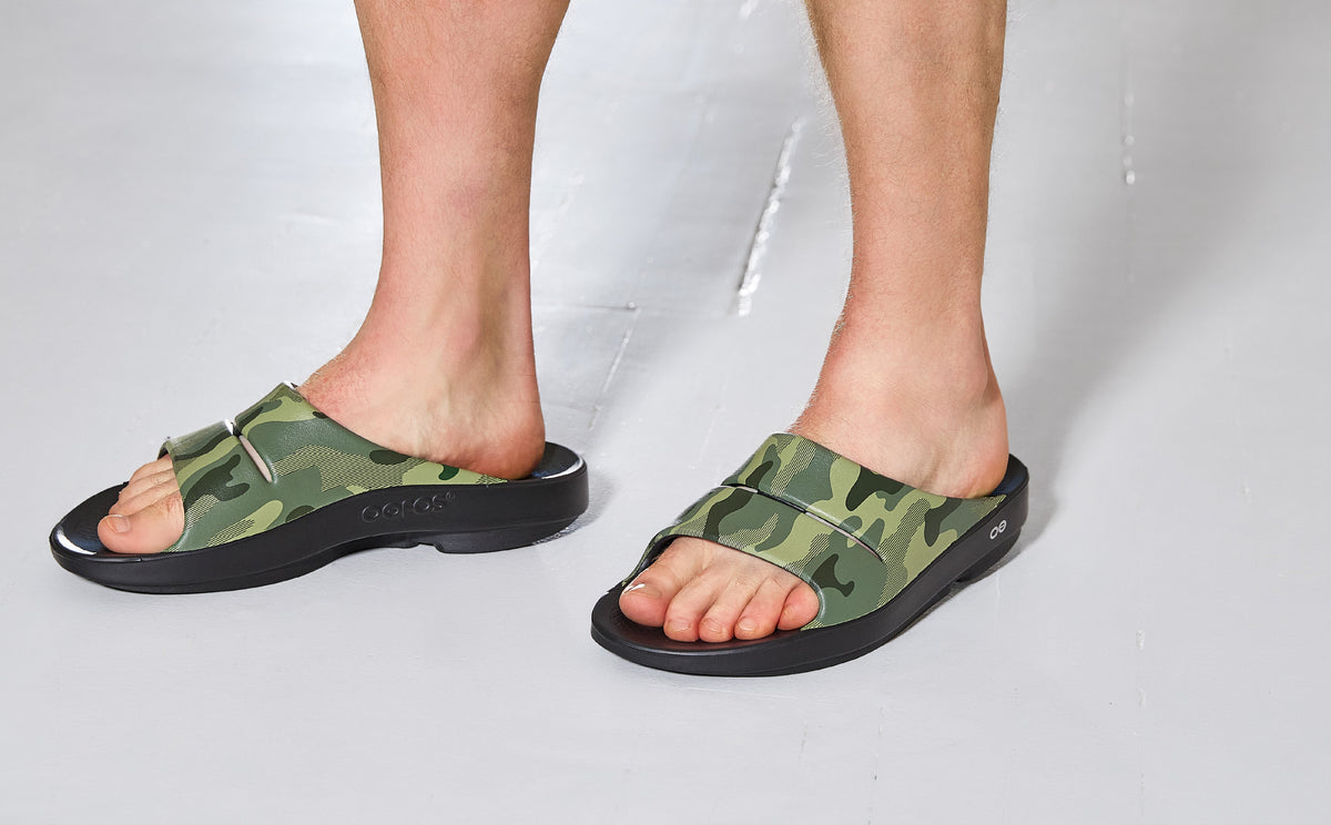 Men's OOahh Sport Slide Sandal - Green Camo